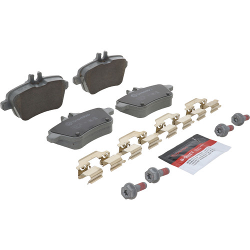 Premium NAO Ceramic OE Equivalent Rear Disc Brake Pad Set | BBBP50091N