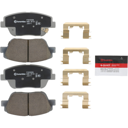 Premium NAO Ceramic OE Equivalent Front Brake Pad Set | BBBP30066N