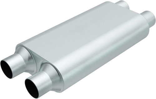 Exhaust Muffler 2.25" Inlet (ID) 2.25" Outlet (ID), Aluminized Chambered - Dual/Dual | 25KR24554
