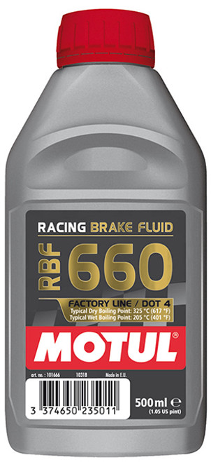 RBF 660 Factory Line Fully Synthetic Racing DOT 4 Brake Fluid - 500mL | MOT101666