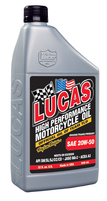 SAE 20W50 Motorcycle Conventional Engine Oil - 946mL | LUC20700