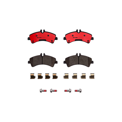 Premium NAO Ceramic OE Equivalent Rear Disc Brake Pad Set | BBBP50060N