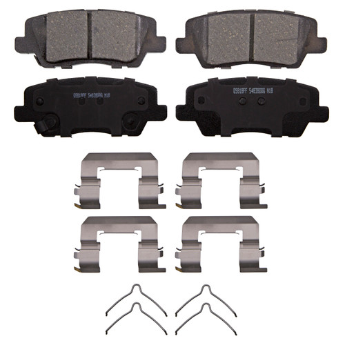 QuickStop Rear Disc Brake Pad Set Ceramic | WAGZD1839