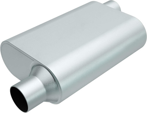 Exhaust Muffler 3" Inlet (ID) 3" Outlet (ID), Aluminized Chambered - Offset/Offset | 25KR23043