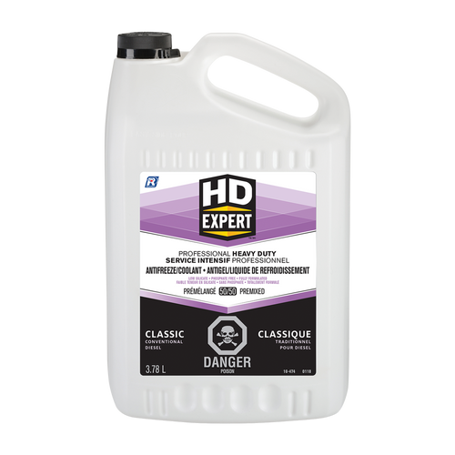 50/50 Pre-Diluted Conventional Diesel Heavy Duty Antifreeze/Coolant, 3.78L | REC16-474