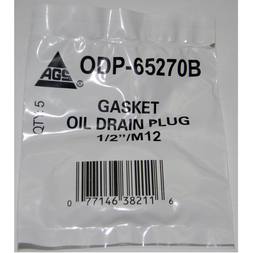 Engine Oil Drain Plug Gasket 1/2" ID | AGSODP-65270B