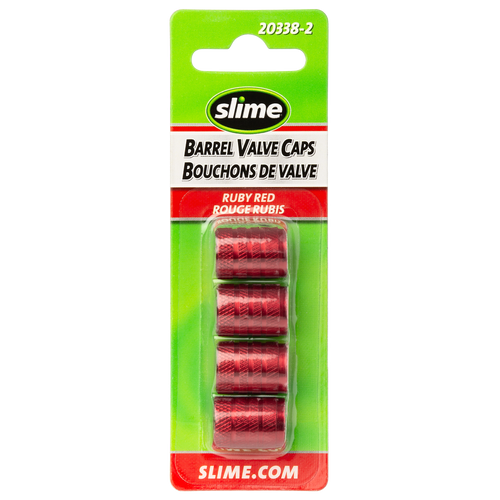 Barrel Tire Valve Caps - Red | SLM20338-2