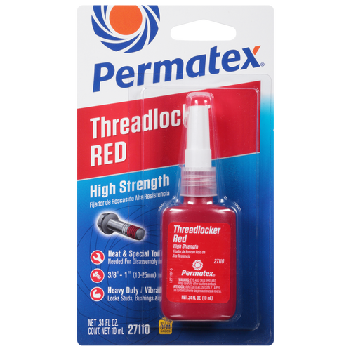 Red High Strength 271 Threadlocker - 10mL | PER27110