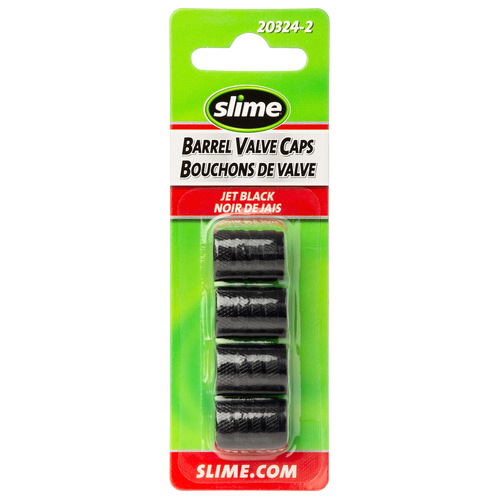 Barrel Tire Valve Caps - Black | SLM20324-2