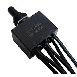 12A 12V On-Off-On IP67 Toggle Switch | 1139463-11