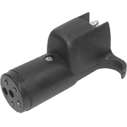 6 Pole Round Male Pug to 4-Way Flat Female Trailer Connector Adapter | 1137711-11