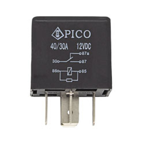 12V DC 40/30A SPDT Mini Relay With Resistor | 113931-11