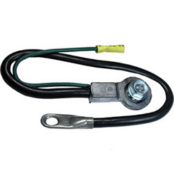 4 AWG 55" Black Side Post Battery Cables with Lead | 1136236-0-11