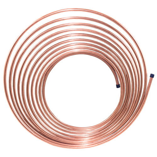 NiCopp Nickel/Copper Brake Line Tubing Coil, 1/4in - 25ft | AGSCNC-425