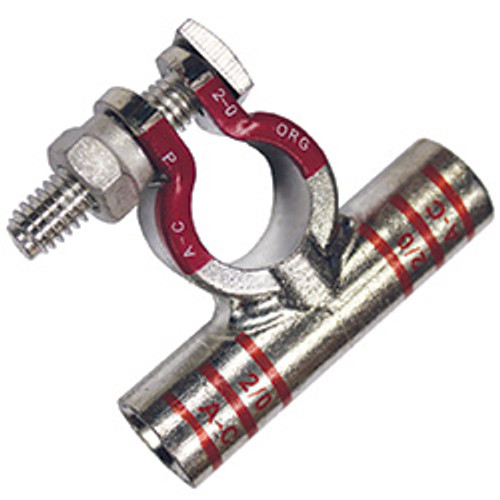 2/0 AWG Positive Right Angle Flag Battery Terminal | 1135232-11