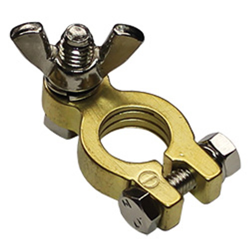 5/16" Stud Negative Brass Marine Battery Terminal | 113894N-11