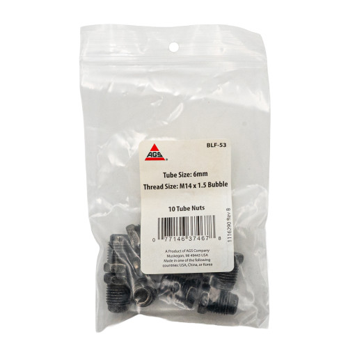 Steel Tube Nut, 6mm (M14x1.5 Bubble) | AGSBLF-53
