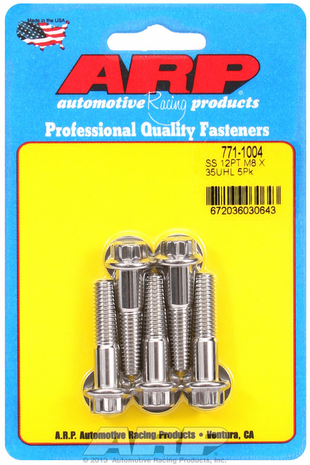 M8 x 1.25 x 35 12pt SS bolts | 913771-1004