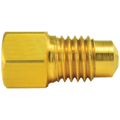 Brass Adapter, Female(M10x1.0 Inverted), Male(M11x1.5 Bubble) | AGSBLF-35