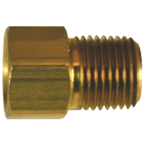 Brass Connector, Female(3/8-24 Inverted), Male(1/8-27 NPTF) | AGSBLF-57