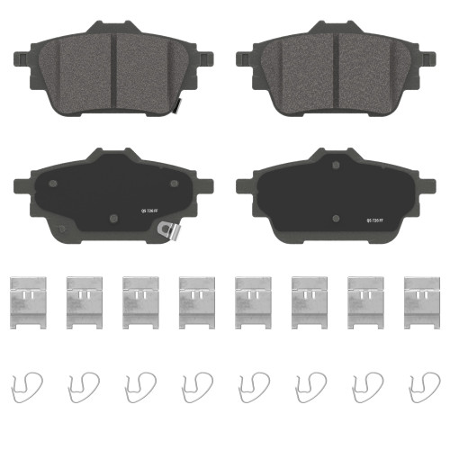 QuickStop Rear Disc Brake Pad Set Ceramic | WAGZD2306