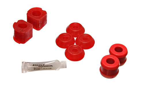 Sway Bar Bushing Set, Red, Front, Bar Dia. 17mm, Incl. Sway Bar End Links/New Brackets, Performance Polyurethane | 30615.5101R