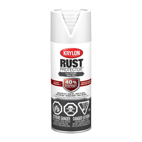 Rust Protector™ Enamel, Flat, White,  340 g | DUP469034