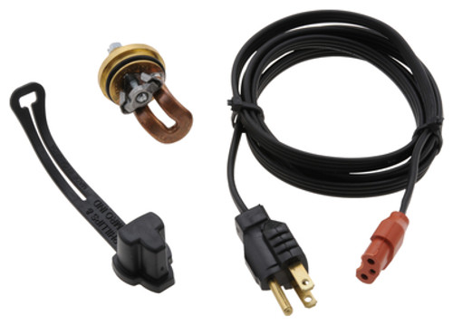 Engine heater, 400W 120V, 30mm Plug, Ford, Perkins, Brass | 5253100010