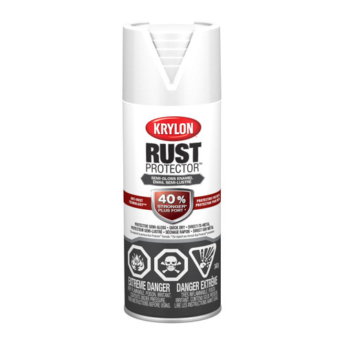 Rust Protector™ Enamel, Semi-Gloss, White, 340 g | DUP469020