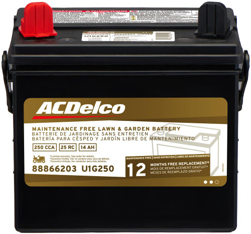 Battery, BCI Group U1, 12 Month Warranty Lawn & Garden, CCA 250 | ACDU1G250