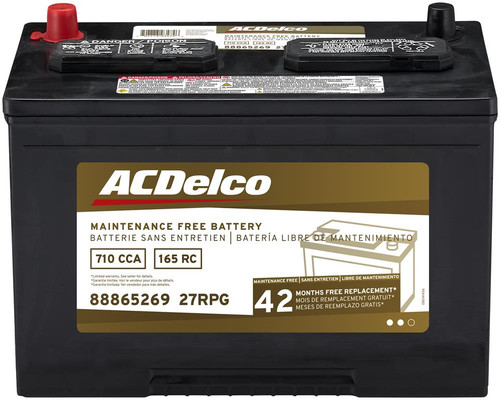 Battery, BCI Group 27R, 42 Month Warranty, CCA 710 | ACD27RPG