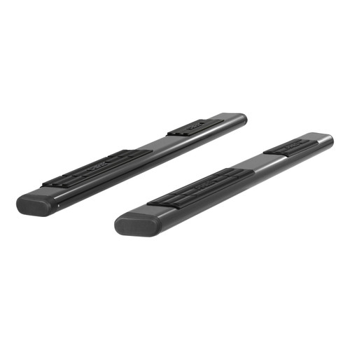 6" x 85" Black Aluminum Oval Side Bars (No Brackets) | AORB2885