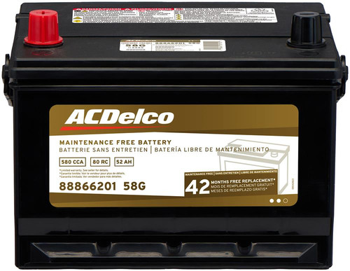 Battery, BCI Group 58, 42 Month Warranty, CCA 580 | ACD58G