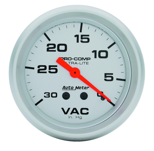 Mechanical Vacuum Gauge 2-5/8", 0-30 In Hg, Ultra-Lite | AUM4484