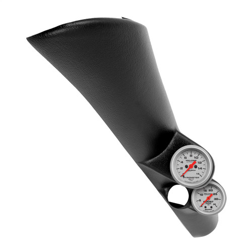 A Pillar Dual Gauge Kit, Pyrometer/Boost, 0-60 Psi/0-1600 °F, 98-02 Dodge Ram, Ultra-Lite | AUM7094