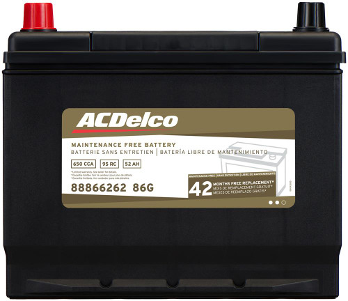 ACDelco Battery, BCI Group 58, 42 Month Warranty, CCA 580