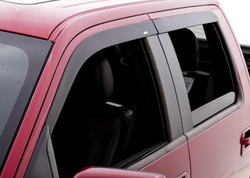 Ventvisor Low Profile Deflector; Smoke; In-Channel Mount; 4 pc. | AVS994064