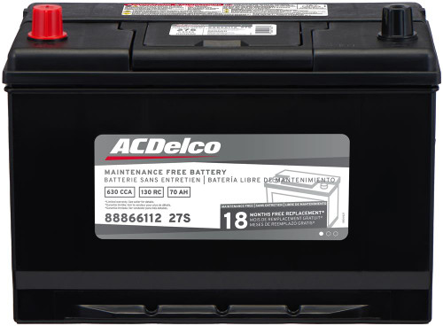 Battery, BCI Group 27, 18 Month Warranty, CCA 630 | ACD27S