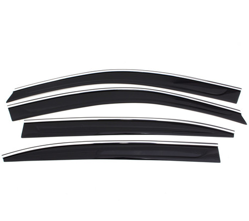 Ventvisor Low Profile Deflector; Smoke; Outside Mount; 4 pc. | AVS894055
