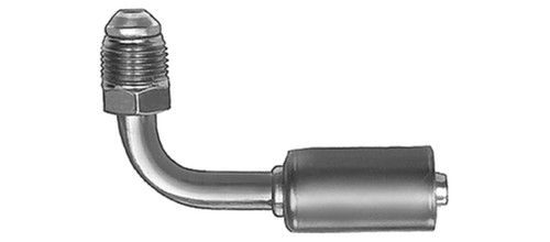90° Male Flare, Aluminum, Standard Diameter Beadlock, A/C Fitting | 4SE10310