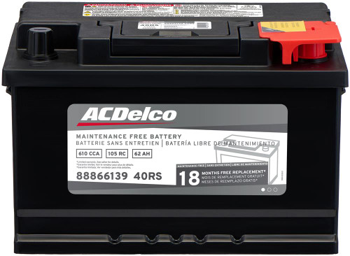 Battery, BCI Group 40R, 18 Month Warranty, CCA 610 | ACD40RS