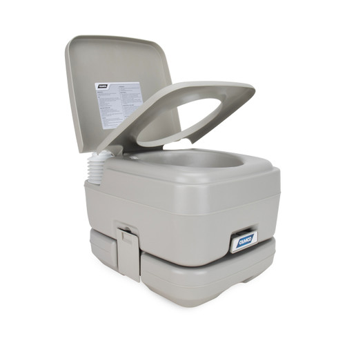 2.6-Gallon Portable Travel Toilet, w/Sealing Slide Valve & Bellow-Type Flush | 49C41531