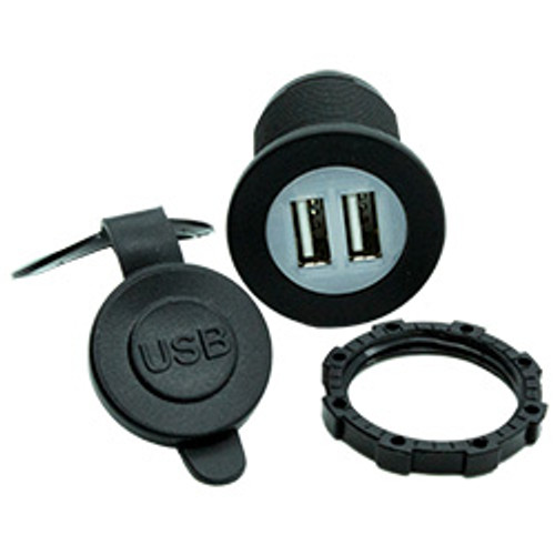 2.1A 12-24V DC Dual USB Socket | 1133931-11