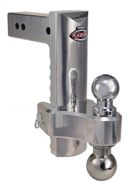 10" Pin & Clip Aluminum Drop Hitch For 2-1/2" Receivers-Dual Ball Included | TMXTRZ10ALHD