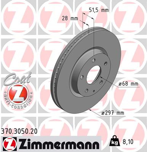 Coat Z Brake Rotor | ZIM370.3050.20