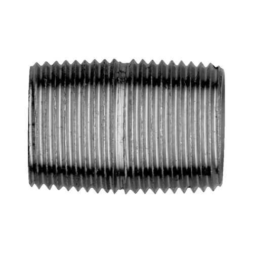 Black Iron Close Nipple - 1/2" MPT | 027BI-112-D