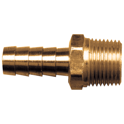 Brass Hose Barb - 1/4 x 3/8 MPT | 027125-4C