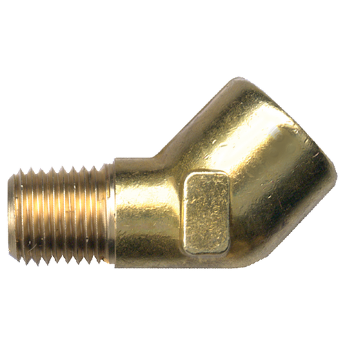 Brass 45º Elbow - 1/8 MPT x 1/8 FPT | 027124-A