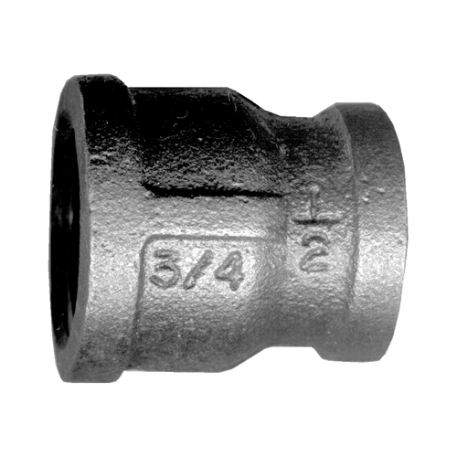 Black Iron Coupling - 3/4 FPT x 1/4 FPT | 027BI-119-EB