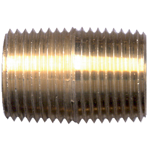 Brass Close Nipple - 3/8 MPT | 027112-C